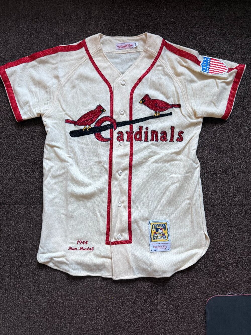 NWOT Mitchell & Ness Cooperstown Collection 1944 Stan Musial Jersey